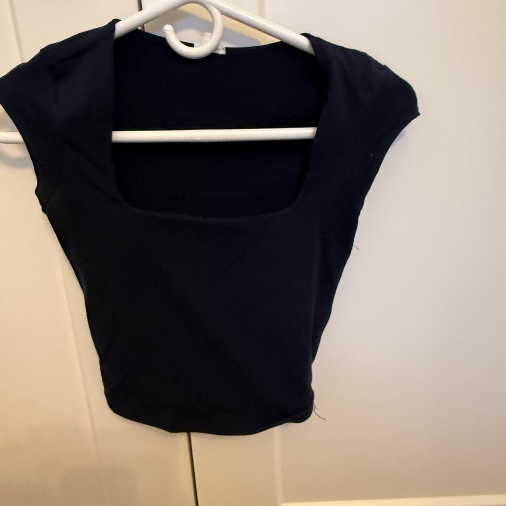 Garage navy Crop Top